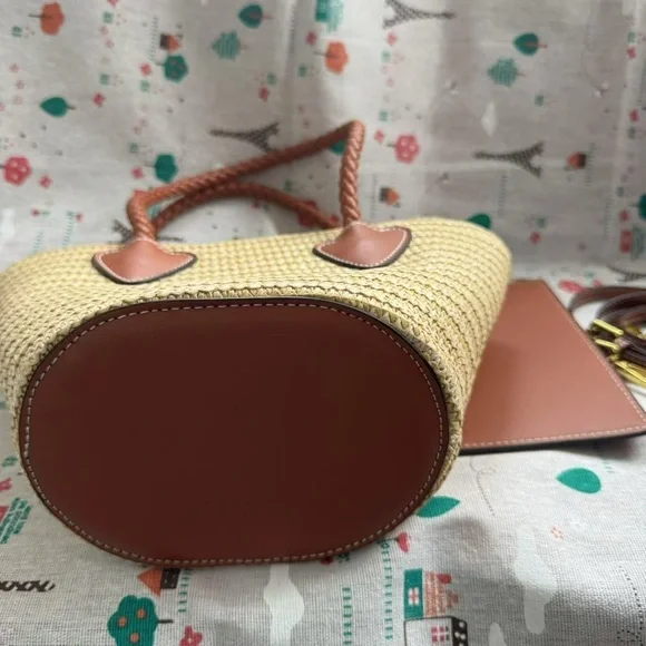 Miu Miu Natural Straw Basket Bag